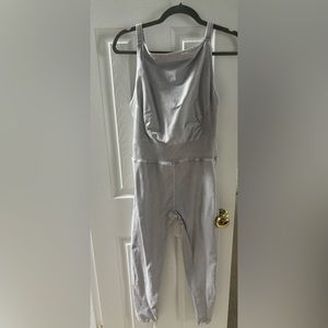 Free People Movement Good Karama High Neck Onesie - Gray  (XL)